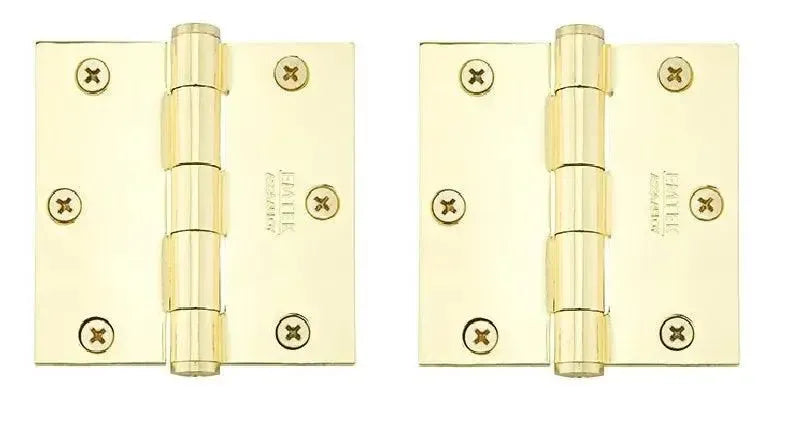 EmtekEmtek Residential Duty Solid Brass Plain Bearing Hinge, 3.5" x 3.5" with Square Corners in 