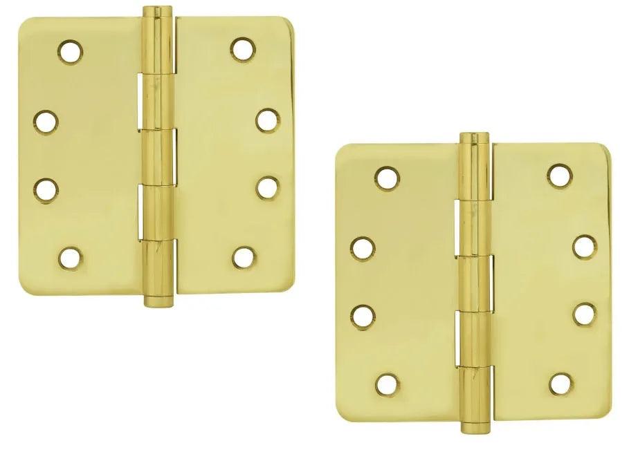 EmtekEmtek Residential Duty Solid Brass Plain Bearing Hinge, 4" x 4" with 1/4" Radius Corners in 