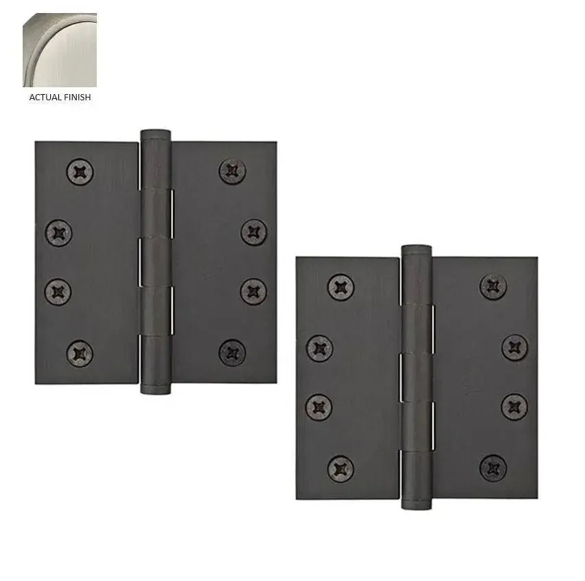 EmtekEmtek Residential Duty Solid Brass Plain Bearing Hinge, 4" x 4" with Square Corners in 