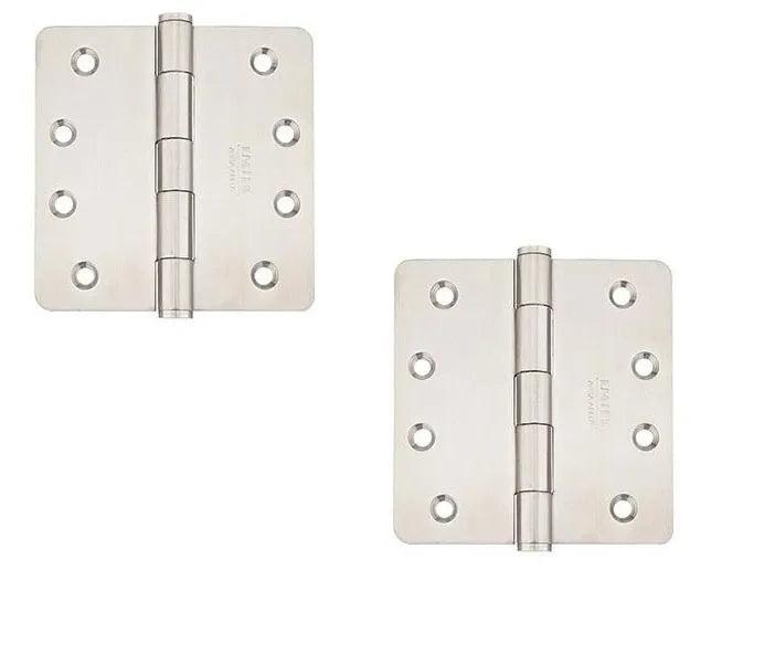 EmtekEmtek Residential Duty Stainless Steel Plain Bearing Hinge, 4" x 4" with 1/4" Radius Corners in 
