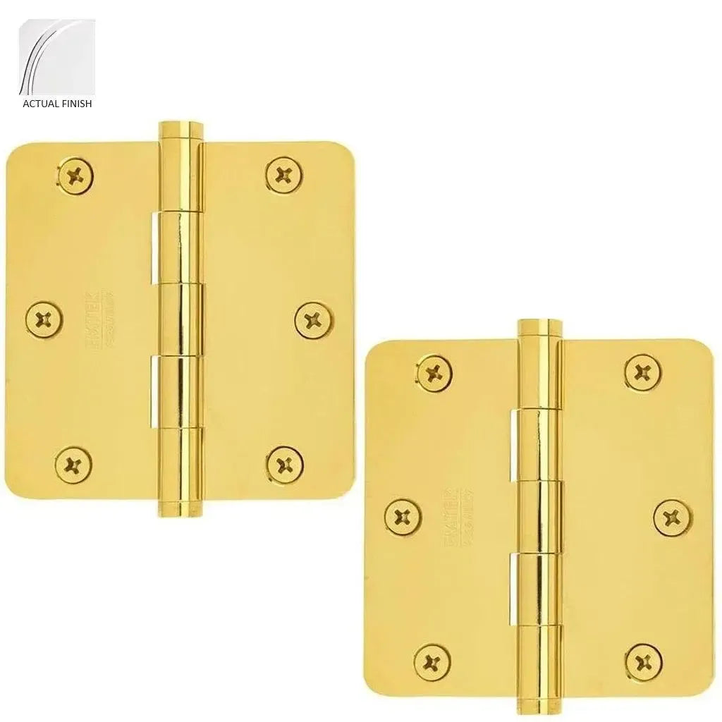 EmtekEmtek Residential Duty Steel Plain Bearing Hinge, 3.5" x 3.5" with 1/4" Radius Corners in 