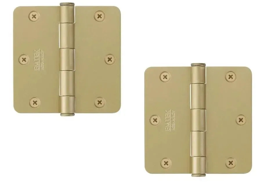EmtekEmtek Residential Duty Steel Plain Bearing Hinge, 3.5" x 3.5" with 1/4" Radius Corners in 