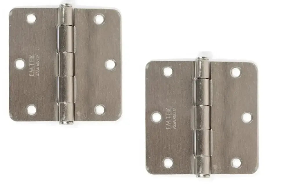 EmtekEmtek Residential Duty Steel Plain Bearing Hinge, 3.5" x 3.5" with 1/4" Radius Corners in 