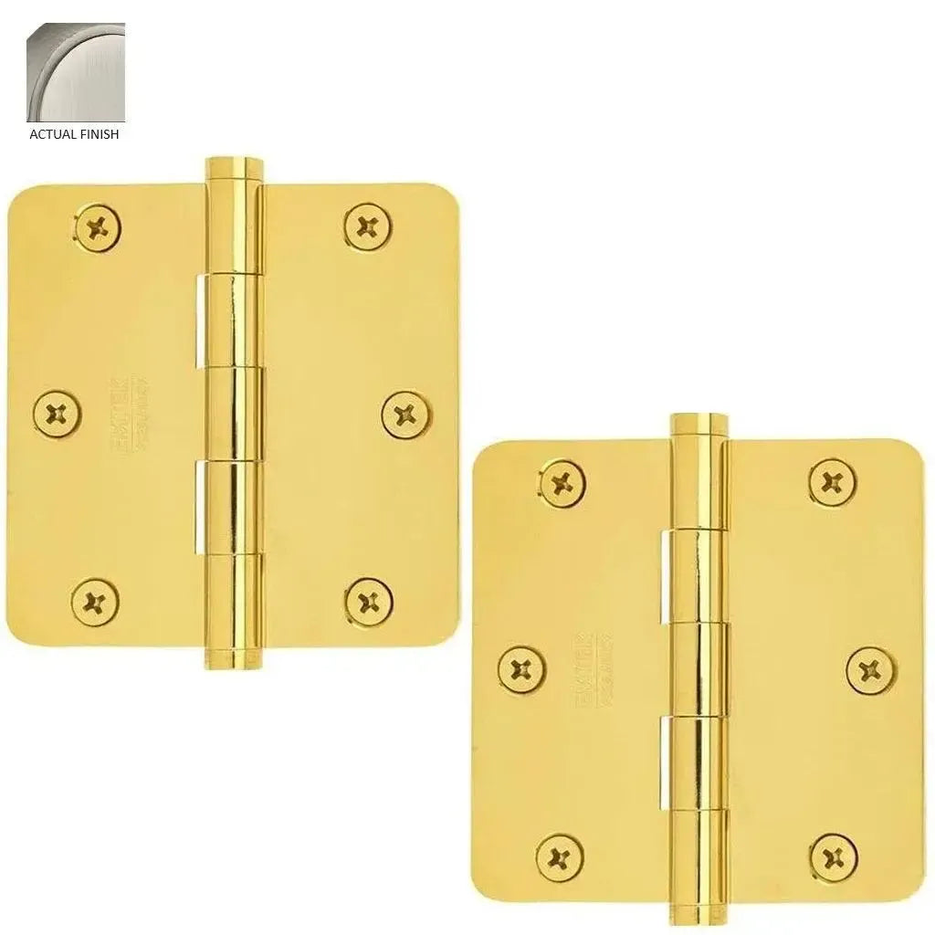 EmtekEmtek Residential Duty Steel Plain Bearing Hinge, 3.5" x 3.5" with 1/4" Radius Corners in 