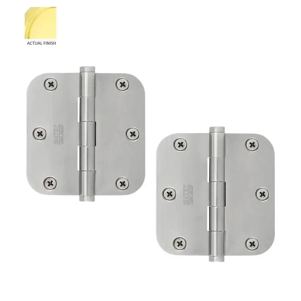 EmtekEmtek Residential Duty Steel Plain Bearing Hinge 3.5" x 3.5" with 5/8" Radius Corners in 