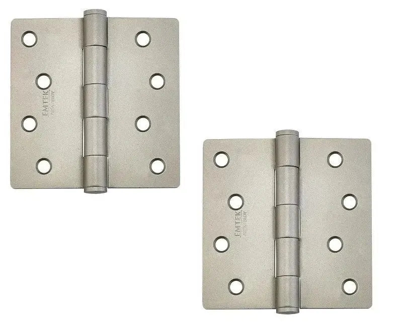 EmtekEmtek Residential Duty Steel Plain Bearing Hinge, 4" x 4" with 1/4" Radius Corners in 