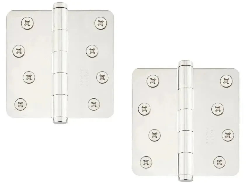 EmtekEmtek Residential Duty Steel Plain Bearing Hinge, 4" x 4" with 1/4" Radius Corners in 