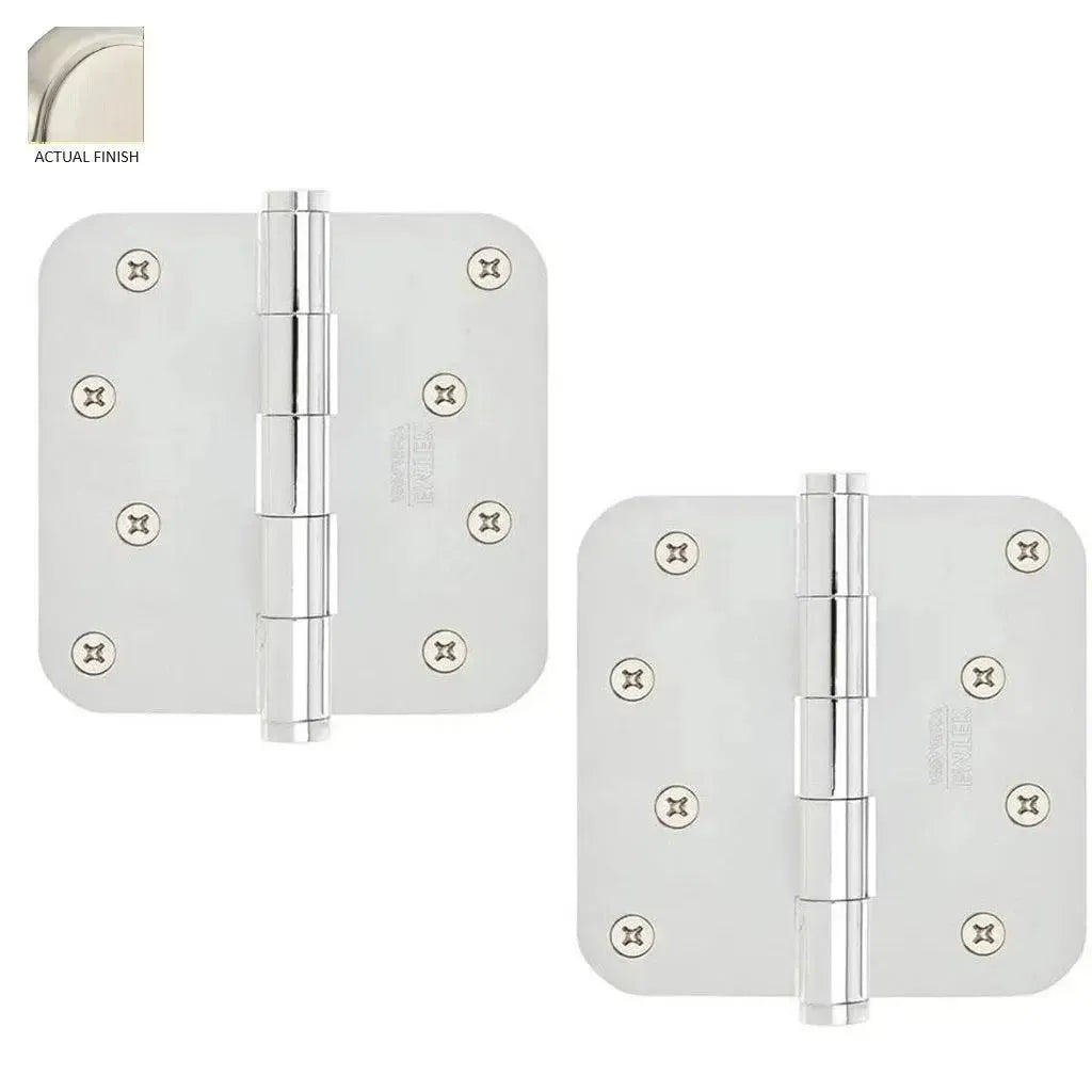EmtekEmtek Residential Duty Steel Plain Bearing Hinge 4" x 4" with 5/8" Radius Corners in 