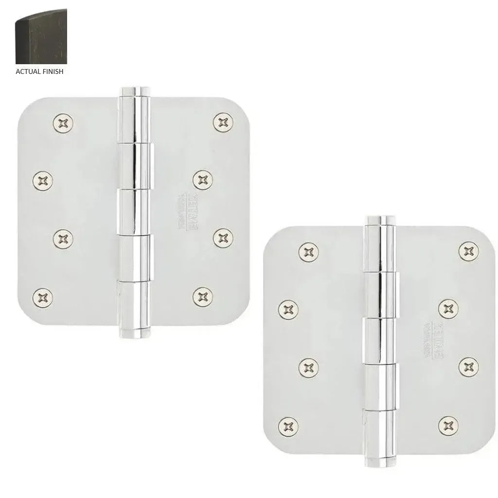 EmtekEmtek Residential Duty Steel Plain Bearing Hinge 4" x 4" with 5/8" Radius Corners in 