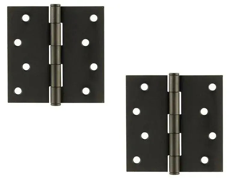 EmtekEmtek Residential Duty Steel Plain Bearing Hinge, 4" x 4" with Square Corners in 