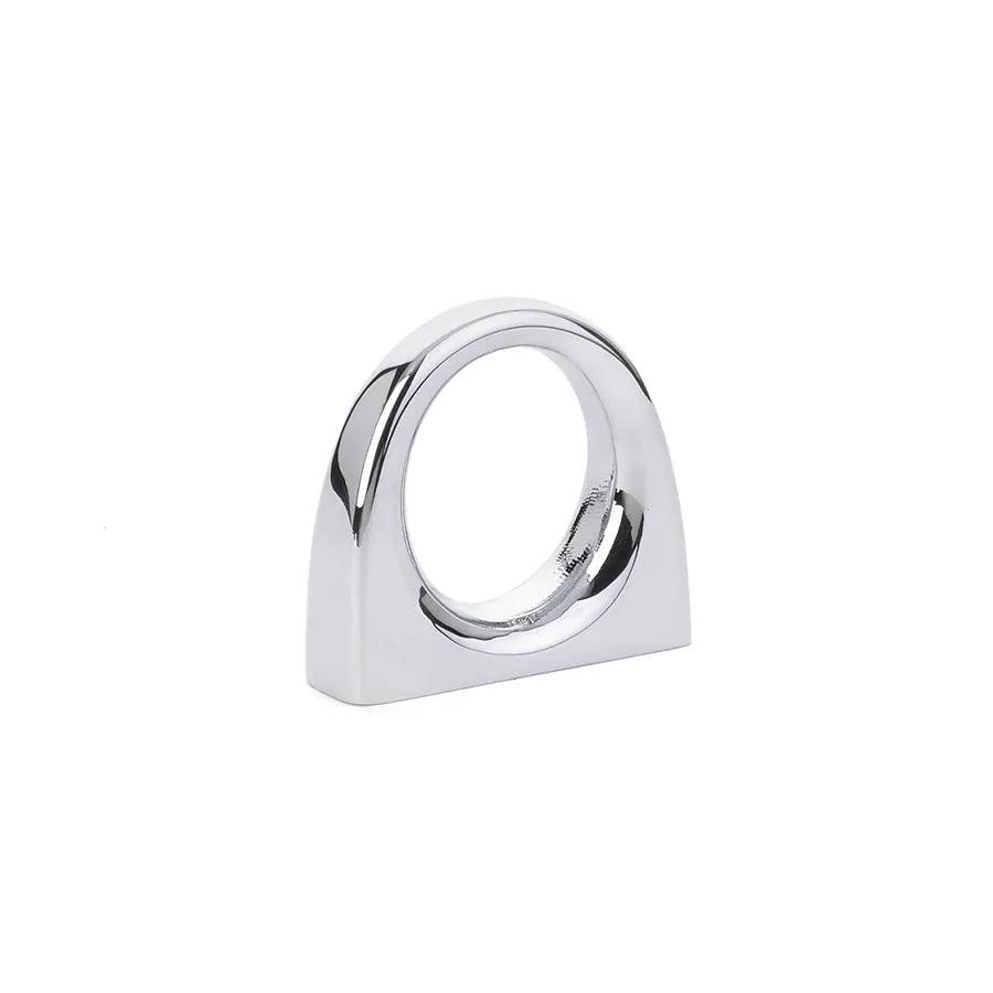 The Emtek Ring Cabinet Knob in Polished Chrome finish
