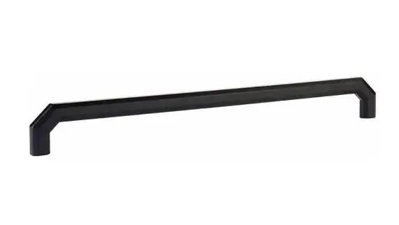 Emtek Riviera Cabinet Pull in Flat Black finish