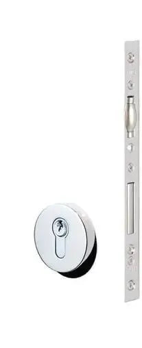 EmtekEmtek Round European Mortise Deadbolt with Integrated Roller Latch in 