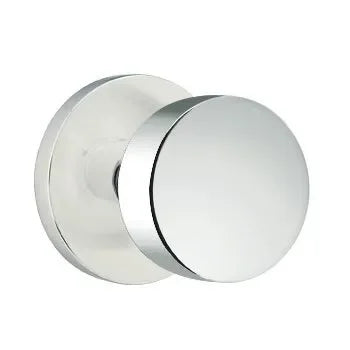 Emtek Round Knob with Disk Rosette in Polished Chrome finish