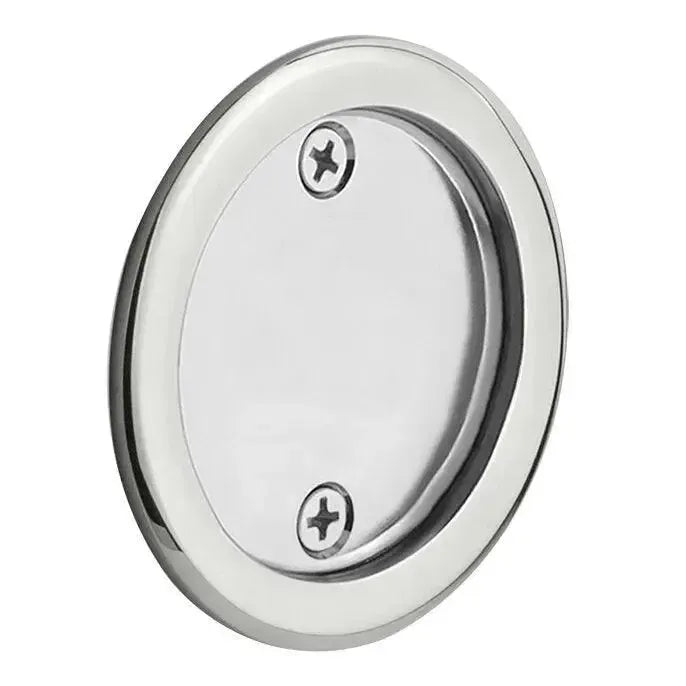 Emtek Dummy Round Pocket Door Tubular Lock-For Double Door Application in Polished Chrome finish