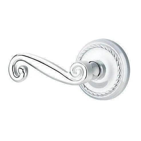 Emtek Rustic Lever With Rope Rosette 