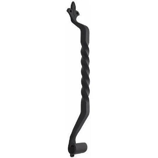 The Emtek San Carlos 24" Long Door Pull in Flat Black Steel finish