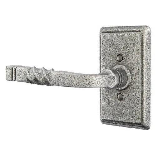 Emtek San Carlos Lever with Wrought Steel #3 Rosette Satin Steel