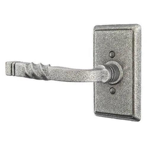 Emtek San Carlos Lever with Wrought Steel #3 Rosette Satin Steel
