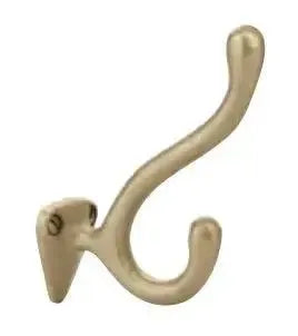 Emtek Sandcast Bronze Robe Hook Tumbled White Bronze