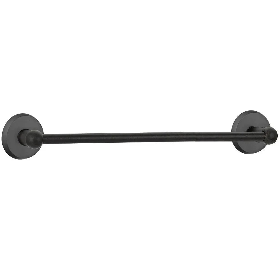 EmtekEmtek Sandcast Bronze Towel Bar with #2 Rosette in 