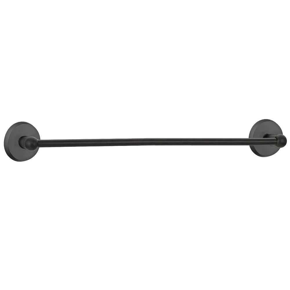 EmtekEmtek Sandcast Bronze Towel Bar with #2 Rosette in 