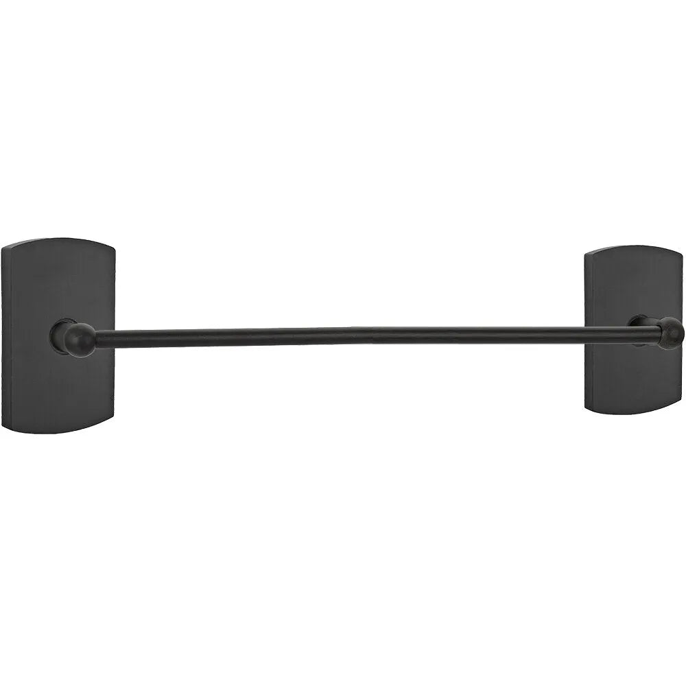 EmtekEmtek Sandcast Bronze Towel Bar with #4 Rosette in 