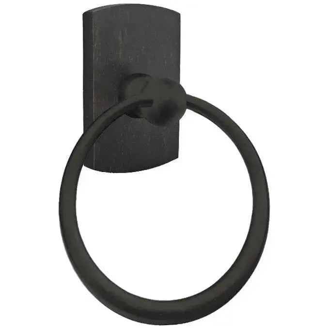 EmtekEmtek Sandcast Bronze Towel Ring With #4 Rosette in 