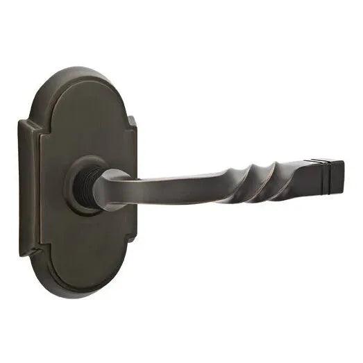 Emtek Santa Fe Lever With #8 Rosette in Oil Rubbed Bronze finish