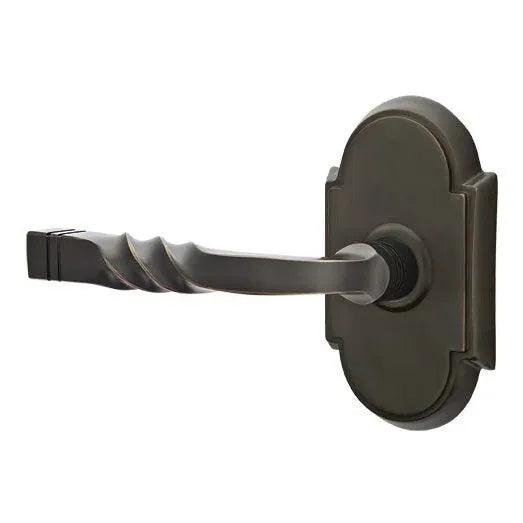 Emtek Santa Fe Lever With #8 Rosette in Oil Rubbed Bronze finish