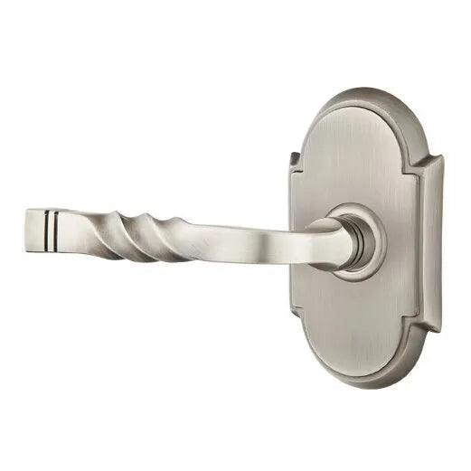 Emtek Santa Fe Lever With #8 Rosette in Pewter finish