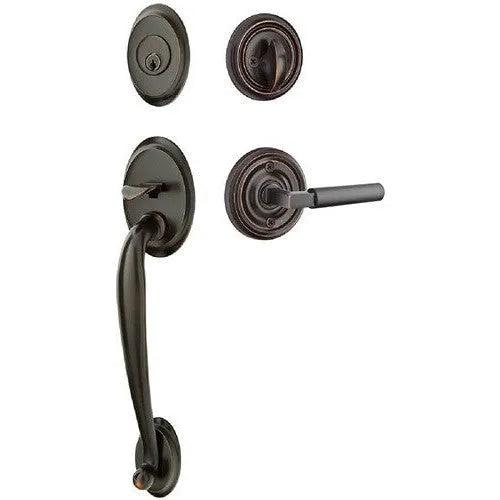 EmtekEmtek Saratoga Tubular Entrance Handleset With Hercules Lever in 