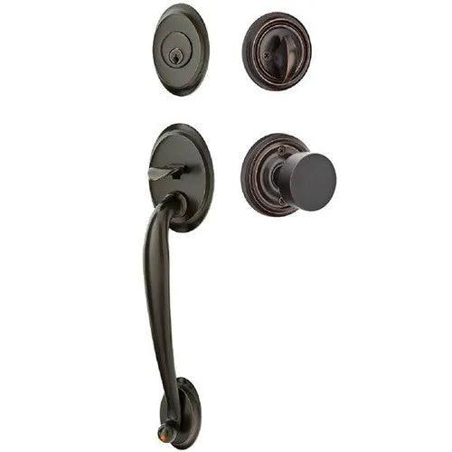 EmtekEmtek Saratoga Tubular Entrance Handleset With Round Knob in 