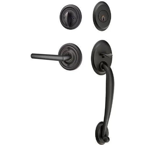 EmtekEmtek Saratoga Tubular Entrance Handleset With Stuttgart Lever in 