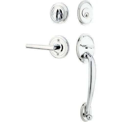 EmtekEmtek Saratoga Tubular Entrance Handleset With Stuttgart Lever in 