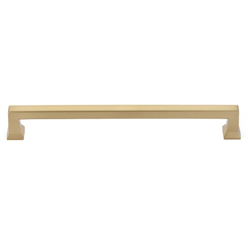 The Emtek Alexander Cabinet Pull, 12" Center to Center in Satin Brass finish