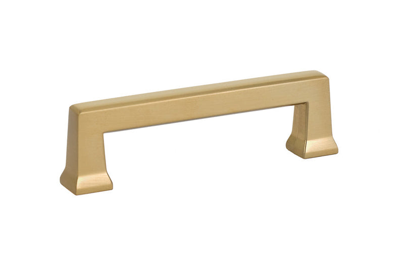 The Emtek Alexander Cabinet Pull, 3 1/2" Center to Center in Satin Brass finish