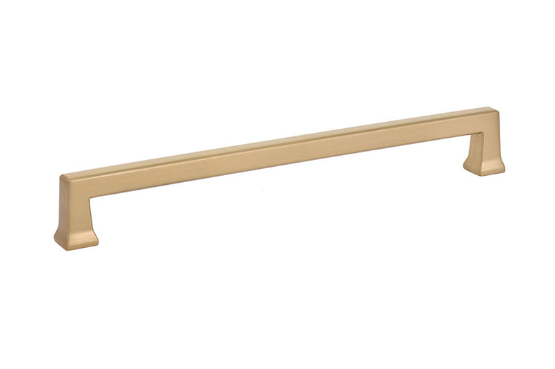 The Emtek Alexander Cabinet Pull, 8" Center to Center in Satin Brass finish