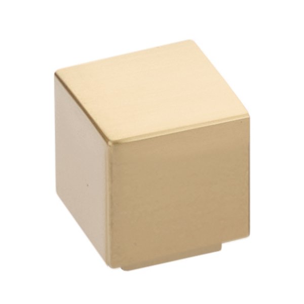 The Emtek Allerton Cabinet Knob in Satin Brass finish.