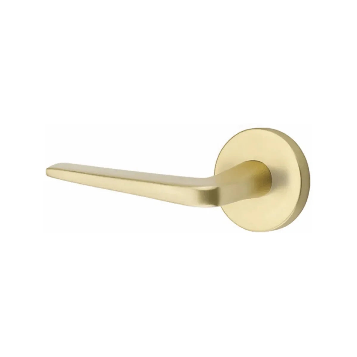 Emtek Athena Lever With Disk Rosette in Satin Brass finish