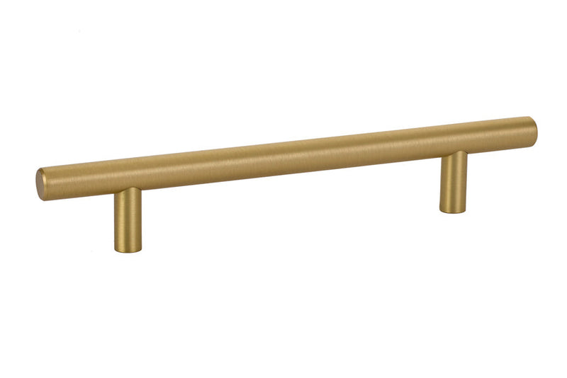 Emtek Bar Cabinet Pull, 5" Center to Center in Satin Brass finish