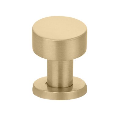 The Emtek Cadet Cabinet Knob in Satin Brass finish.