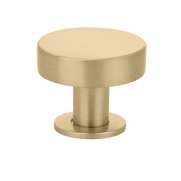 The Emtek Cadet Cabinet Knob in Satin Brass finish.