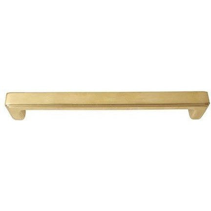 The Emtek Concealed Surface 8" Wilshire Door Pull in Satin Brass finish