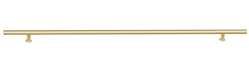 Emtek Concealed Surface Mount 48" Round Door Pull in Satin Brass finish