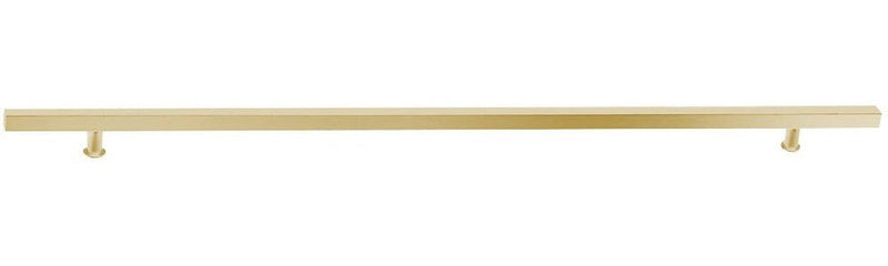 Emtek Concealed Surface Mount 72" Square Door Pull in Satin Brass finish