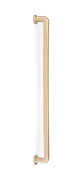 The Emtek Concealed Surface Westridge Appliance Pull in Satin Brass finish