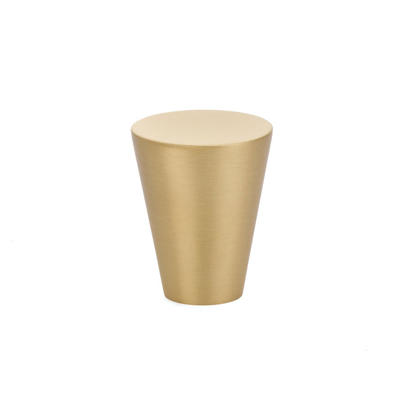 Emtek Cone Cabinet Knob, 1 1/8" in Satin Brass finish