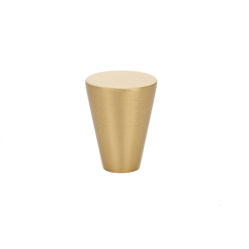 Emtek Cone Cabinet Knob, 1" in Satin Brass finish