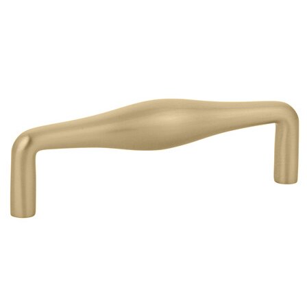 The Emtek Dane Cabinet Pull in Satin Brass finish.